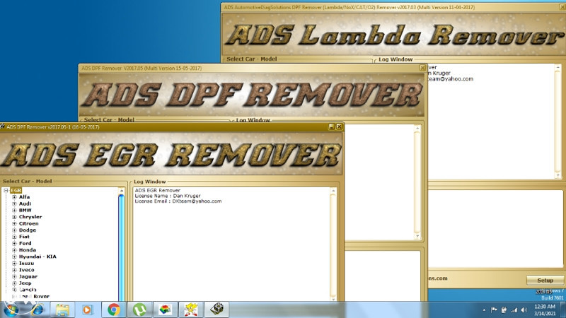 DPF/EGR/Lambda Remover 2017 dijagnostika