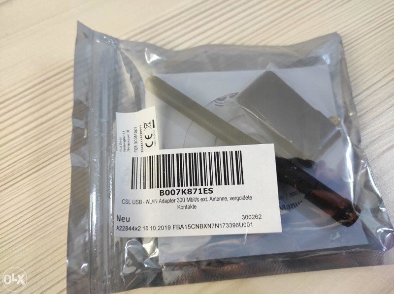 CSL–300 Mbit/s Wireless LAN USB 2.0 Stick with Antenna