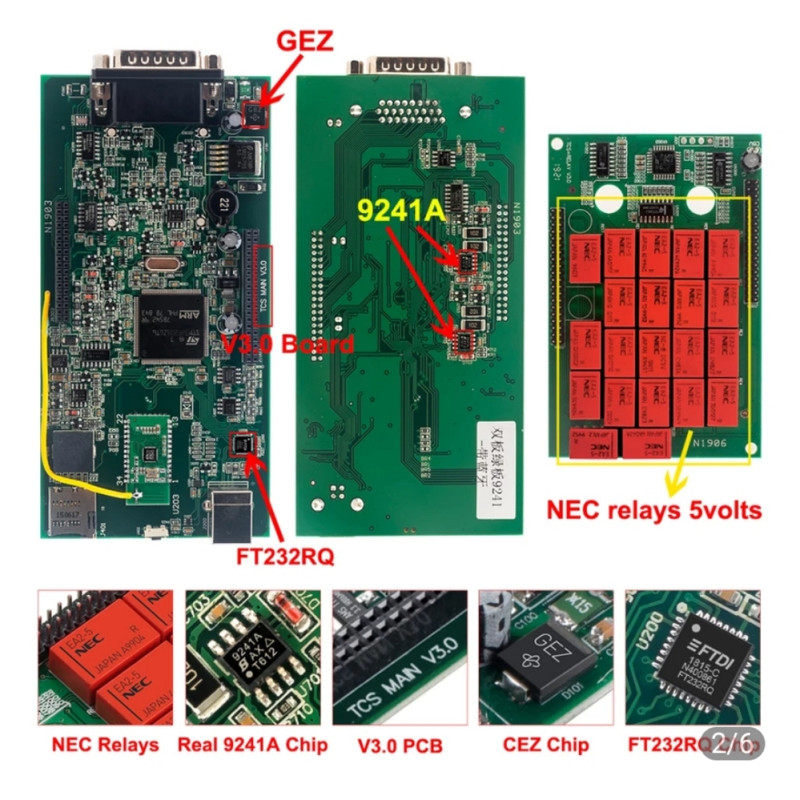 DIJAGNOSTIKA DELPHI DS150E,FULL CHIP,V3.0 DUPLA PLOČA