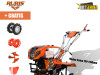 Motorni kultivator freza kopačica Ruris 915ACC