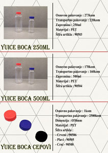 Plastične boce sa čepovima