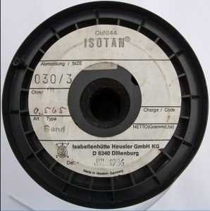 Kantal Cekas žica plosnati 3.0x0,3 mm 0,542Ω/m, ISOTAN