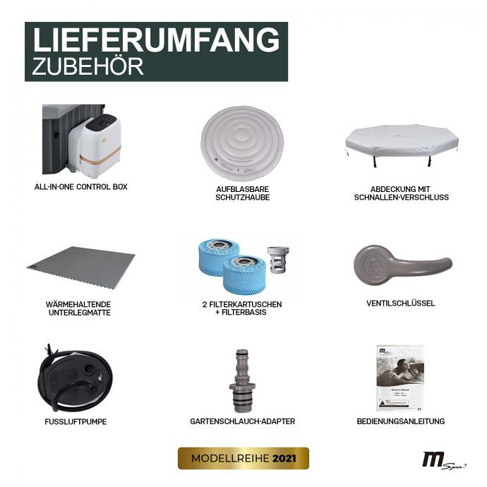 Jacuzzi mobilni - Hidromasažni bazen Miweba F-TU061