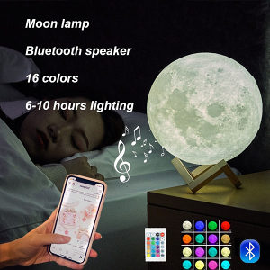 3D Mjesec lampa i bluetooth zvučnik