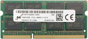 16GB, Micron RAM, DDR3 PC3-12800L, SODIMM