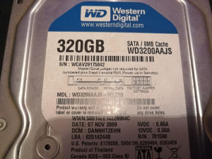 WD HDD 320 GB