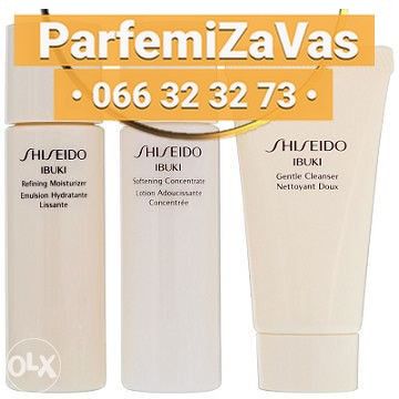Shiseido Ibuki Starter Kit 3 x 30ml Cleaner + Concentrate + Moisturizer