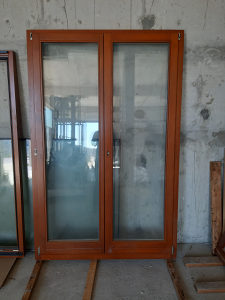 Vrata dupla drvena za terasu balkon