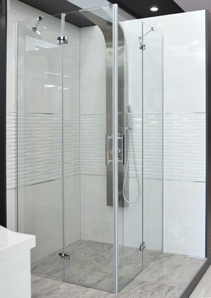 Tuš kabina Kalina 90x90 hrom/prozirno
