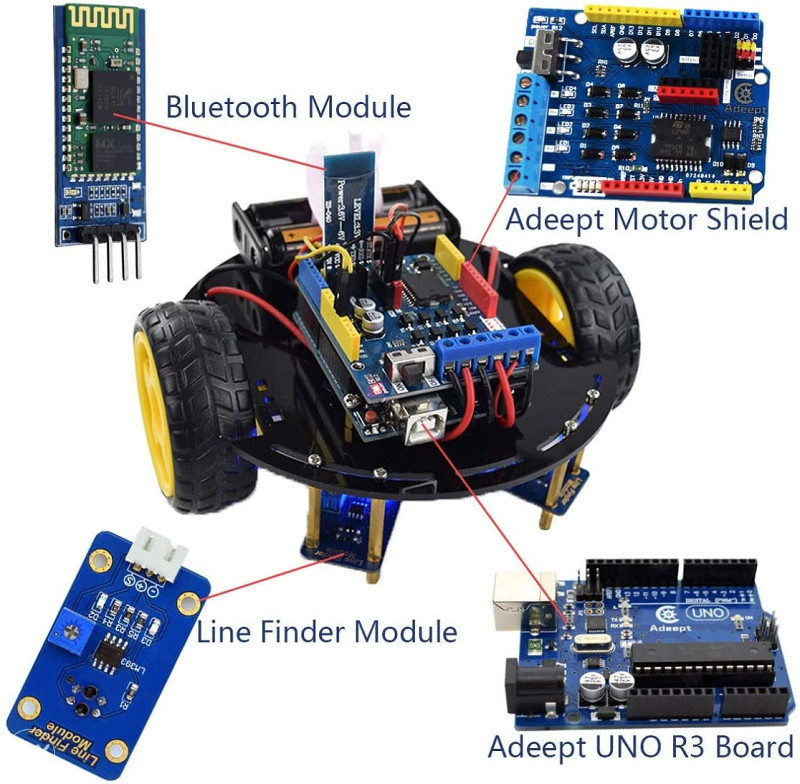 Pametni Auto Robotić ADEEPT Arduino 3WD ADA021 - IoT - OLX.ba