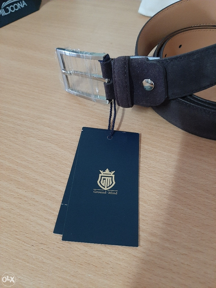 Kvalitetni elegantni muški kaiš od platna kože prava ko