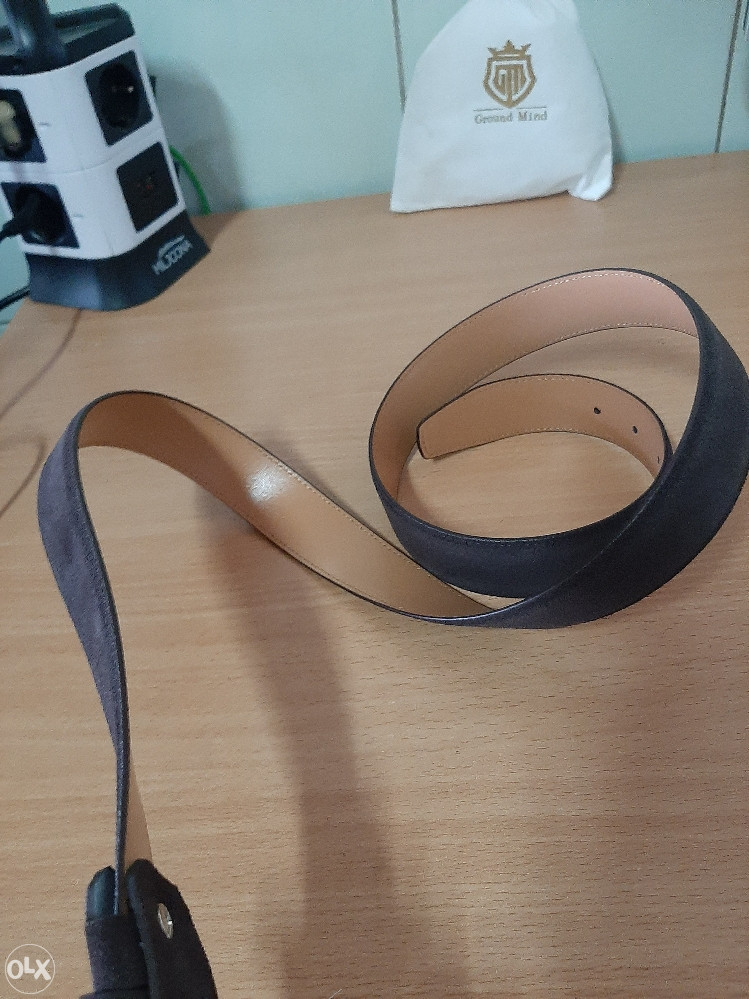 Kvalitetni elegantni muški kaiš od platna kože prava ko