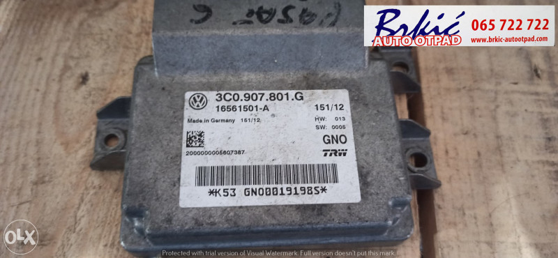 VW PASSAT B6 Modul RUČNE KOČNICE ECU 3C0907801G