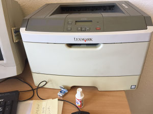 Printer leksmark