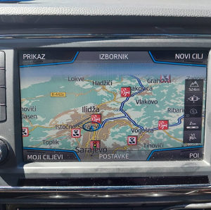 Radarii kamere u mapi vozila Audi/Seat/VW/Škoda