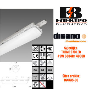 Svjetiljka THEME 970 LED 49W 6384lm 4000K Disano