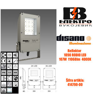Reflektor RODIO 1890 LED 107W 11068lm Disano