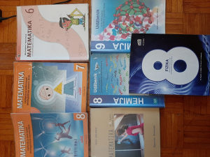 Knjige za osnovnu skolu, matematika, fizika, hemija
