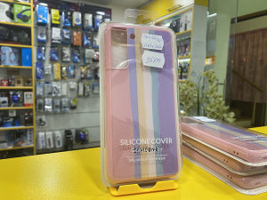 Silicone Rainbow case maska Samsung S21 Plus Candy