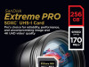 SanDisk 256 GB SDXC ExtremePro 170MB/s V30 UHS-I U3