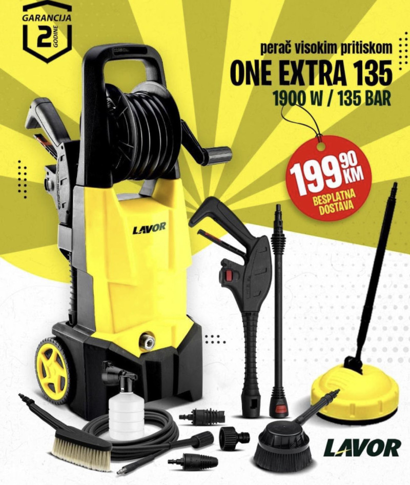 VISOKOTLACNI PERAC LAVOR EXTRA ONE 135 - Za pranje i čišćenje - OLX.ba