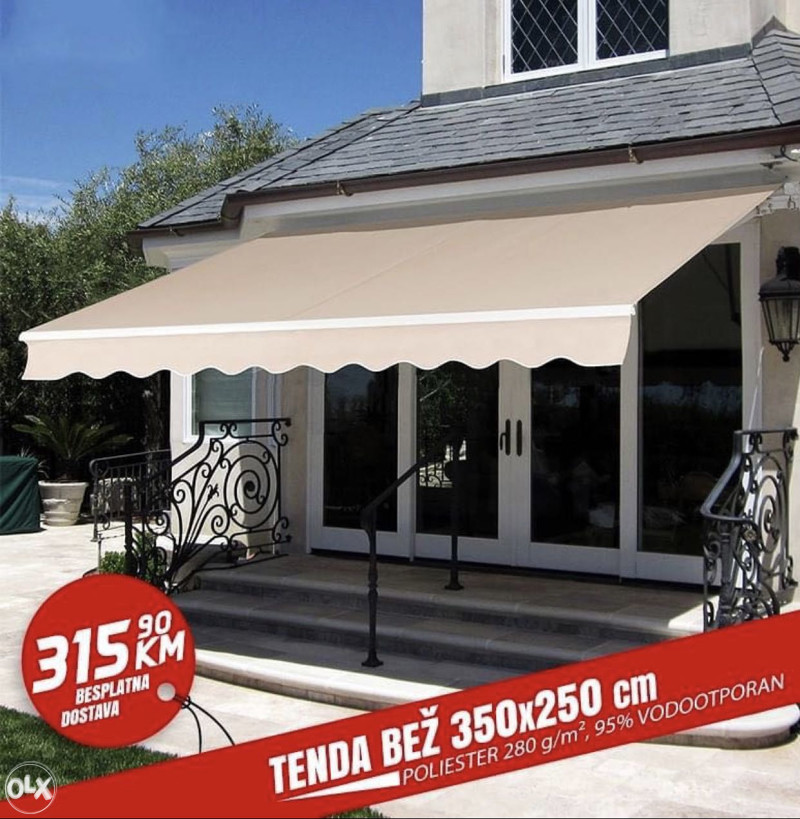 TENDA 350x250cm VODOOTPORNA POLIESTER TENDE - Tende terase i šatori