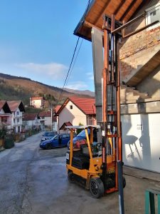 Viljuskar triplex plin Bocni pomak