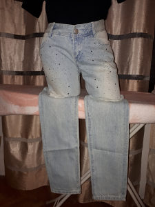 Jeans sa cirkonima XS