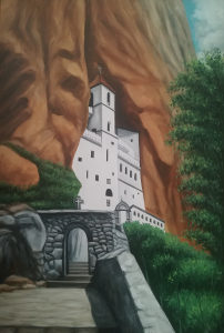 Umjetnička slika - Manastir Ostrog 2