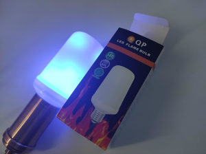 LED Flame Effect Light Bulb,  plavo titrajuće svijetlo