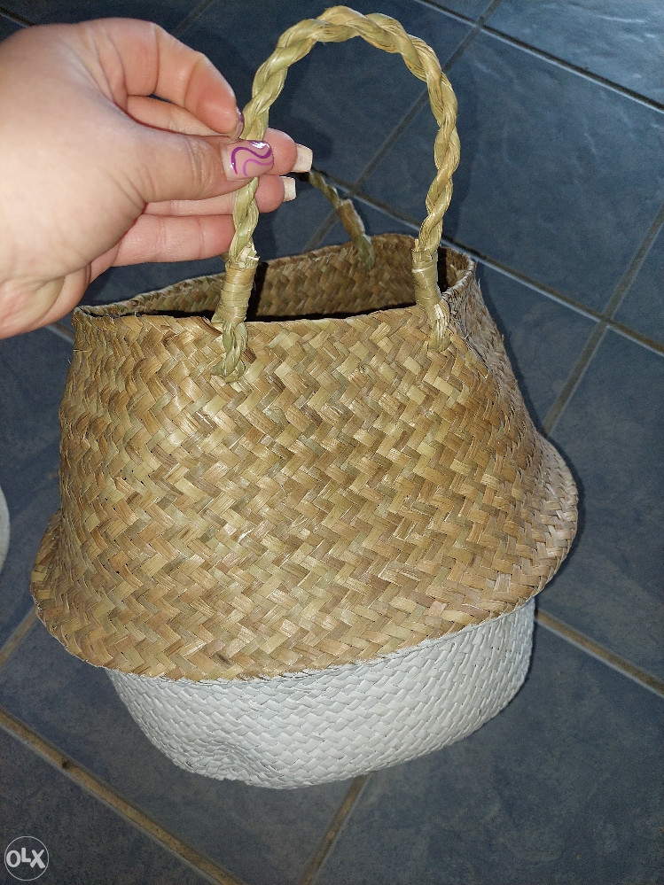 Pletena korpa košara za saksiju ukrasna velika