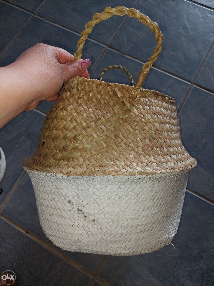 Pletena korpa košara za saksiju ukrasna velika