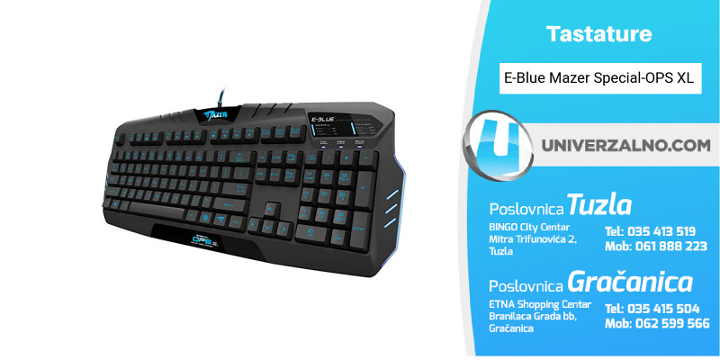E-Blue Mazer Special-OPS XL Tastatura