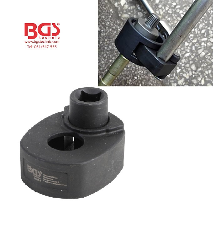 Set Di 4 Attrezzi Per Estrazione Tiranti Assiali HASKYY | Per Auto E Furgoni | Teste Intercambiabili 30-45 Mm | Quadrato Interno 1/2'' O Esagono Esterno 27 | Con Valigetta Pratica