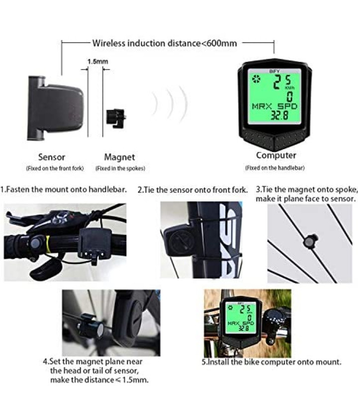 Brzinomjer za biciklo/wifi LCD,biciklistički brzinomjer