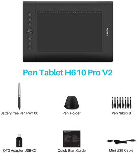 Huion H610 Pro V2 tablet za crtanje
