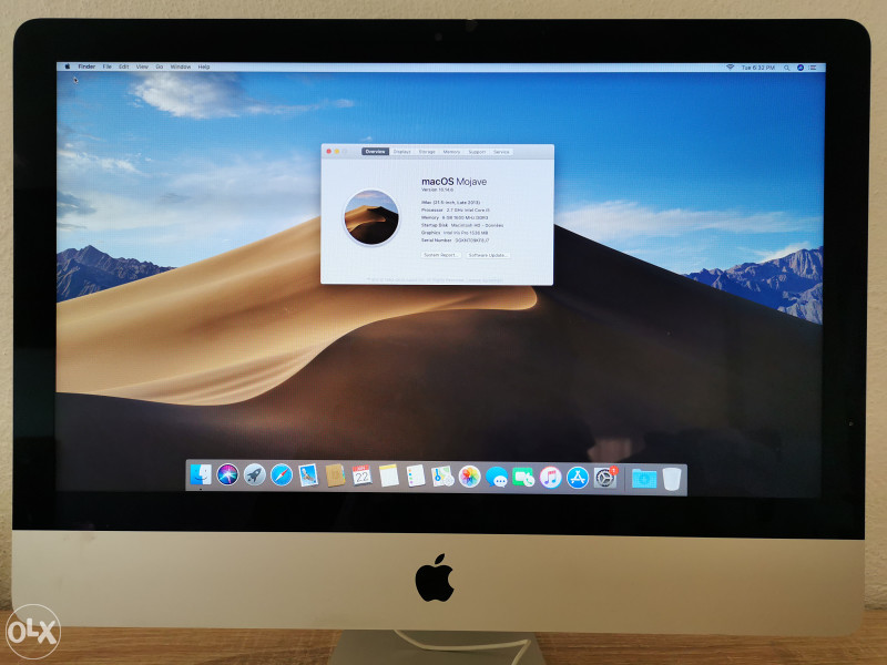 Apple iMac 21.5" A1418 Quad i5-4570R 8GB 1TB Late 2013
