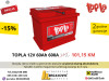 AKUMULATOR TOPLA 12V 60Ah 600A **AKCIJA**