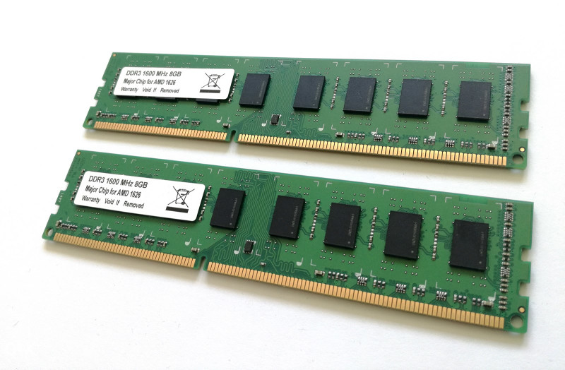 RAM memorija 16GB DDR3  "Major Chip for AMD 1626"