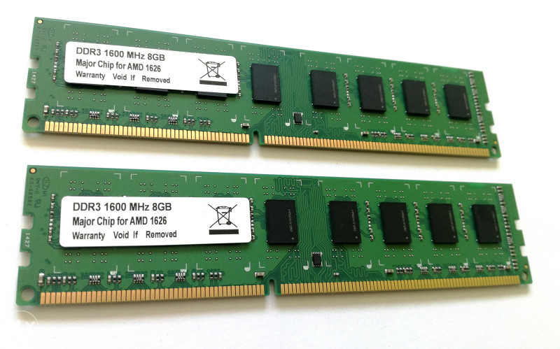 RAM memorija 16GB DDR3  "Major Chip for AMD 1626"