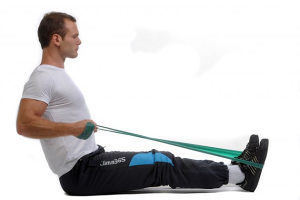 Traka guma za jogu i vježbanje 1,2m zelena