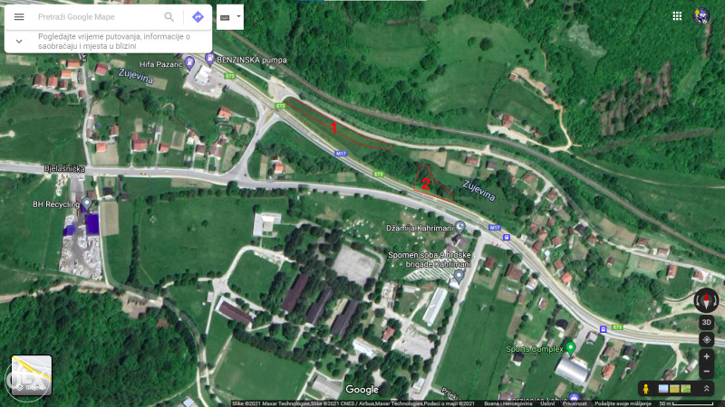 Zemljište Pazarić, 1430 m2 i 654 m2 2