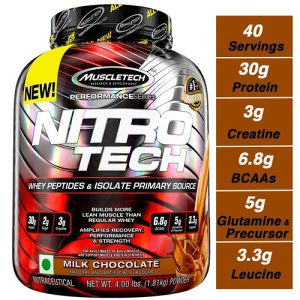 MuscleTech Nitro Tech Whey Čokolada 1,8 kg Protein