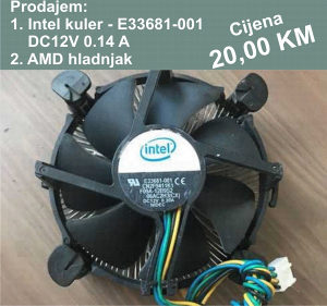 Kuler Intel i hladnjak AMD - Banja Luka