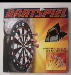 Pikado dvostrani sa 6 strelica 45,5 cm