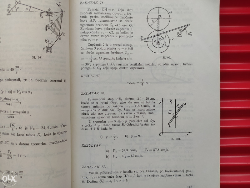 ZBIRKA ZADATAKA IZ KINEMATIKE SA IZVODIMA IZ TEORIJE - Stručne - OLX.ba
