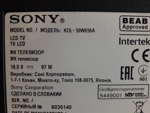 SONY KDL-50W656A TV DIJELOVI
