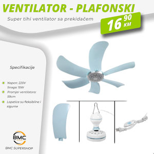 VENTILATOR - PLAFONSKI