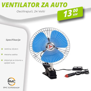 VENTILATOR OD 12V i 24V
