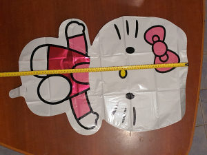 Dekorativni pink dječiji rodjendanski balon Hello Kitty